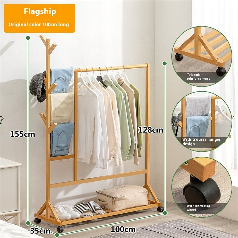 Coat Rack Floor Hanger Household Hangers