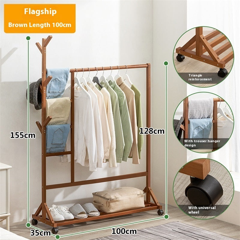Coat Rack Floor Hanger Household Hangers